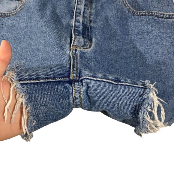 Cutter & Buck Raw Hem High Rise Denim Shorts 10 - Picture 6 of 8